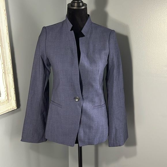 Banana Republic LONG AND LEAN-FIT WASHABLE WOOL-BLEND BLAZER NWT - Picture 1 of 7